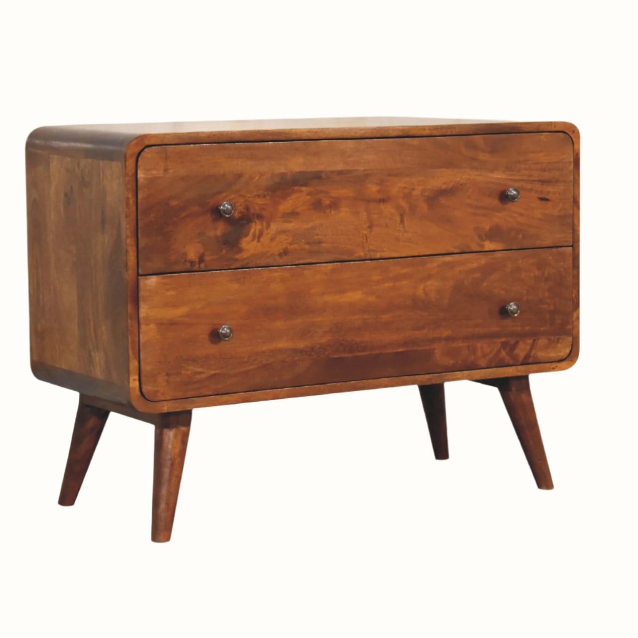 Bokel Home Chest of Drawers Hamade Chest of 2 Drawers - Chestnut