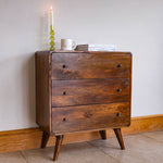 Bokel Home Chest of Drawers Hamade Chest of 3 Drawers, Medium - Chestnut