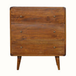 Bokel Home Chest of Drawers Hamade Chest of 3 Drawers, Medium - Chestnut