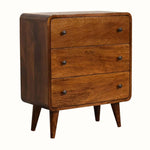 Bokel Home Chest of Drawers Hamade Chest of 3 Drawers, Small - Chestnut