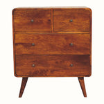 Bokel Home Chest of Drawers Hamade Chest of 4 Drawers - Chestnut