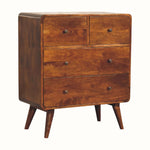 Bokel Home Chest of Drawers Hamade Chest of 4 Drawers - Chestnut