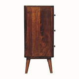 Bokel Home Chest of Drawers Mintz Chest of 3 Drawers - Chestnut