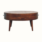 Bokel Home Coffee Tables Fernald Circular Coffee Table - Chestnut