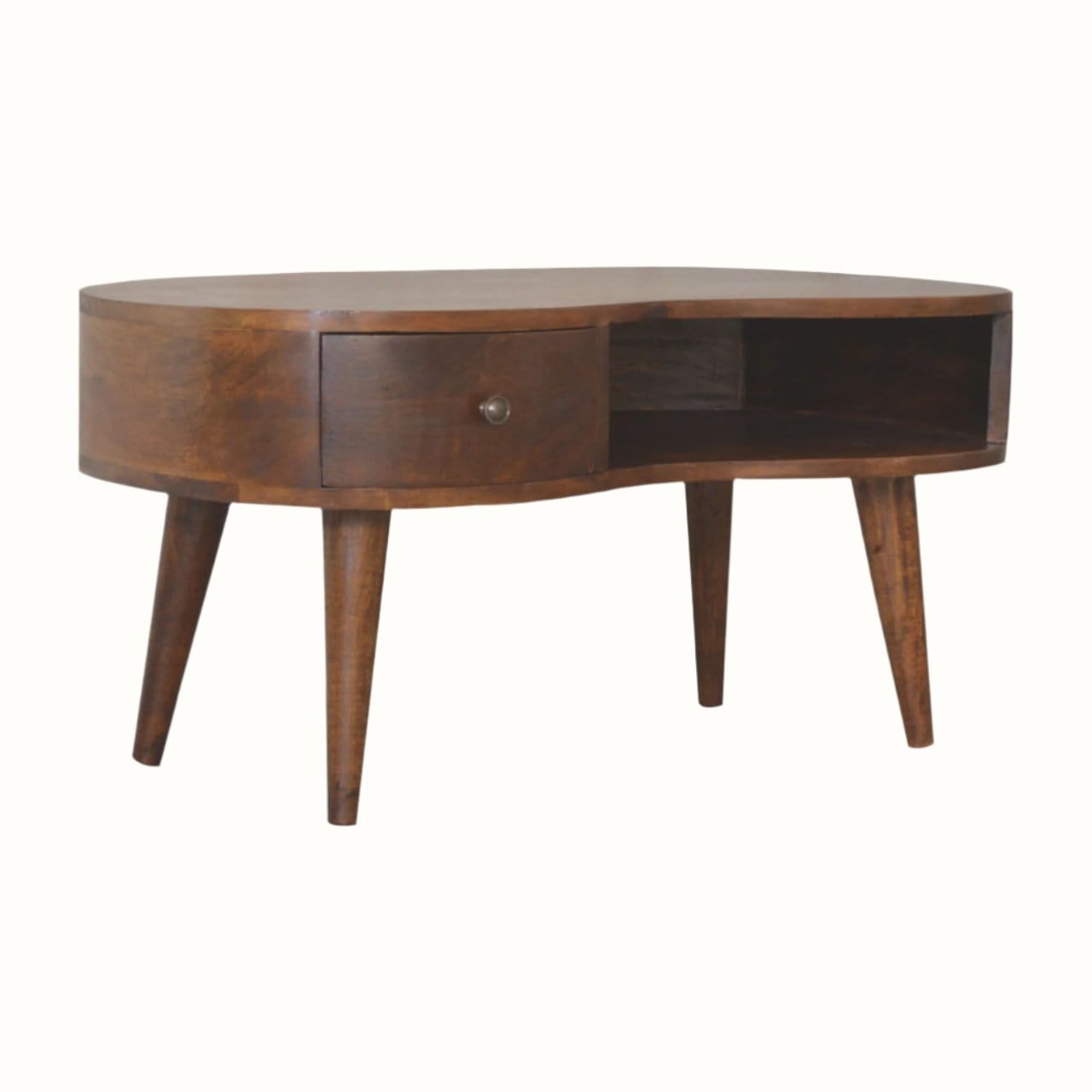 Bokel Home Coffee Tables Haft Coffee Table, Medium - Chestnut