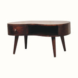 Bokel Home Coffee Tables Haft Coffee Table, Medium - Light Walnut
