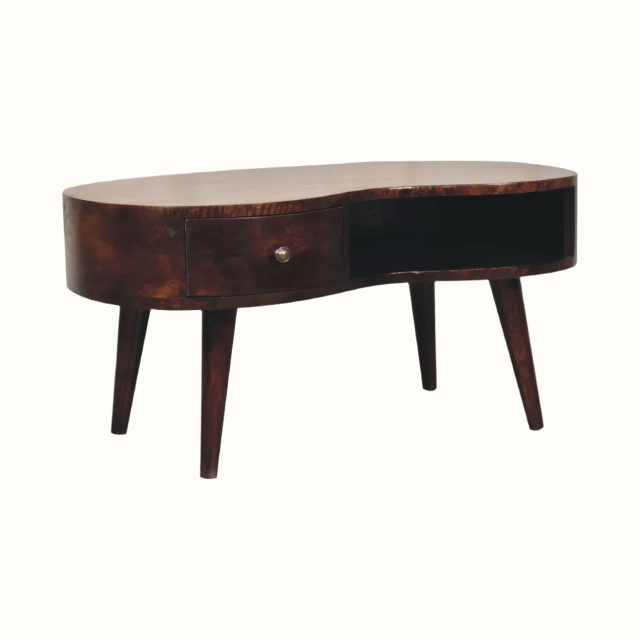Bokel Home Coffee Tables Haft Coffee Table, Medium - Light Walnut