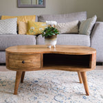 Bokel Home Coffee Tables Haft Coffee Table, Medium - Natural