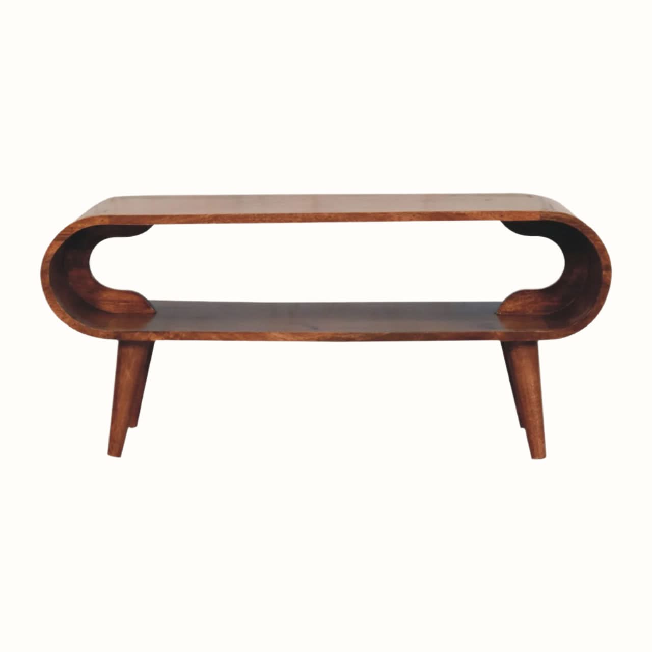 Bokel Home Coffee Tables Laurie Open Coffee Table, Medium - Honey Caramel