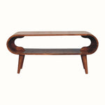 Bokel Home Coffee Tables Laurie Open Coffee Table, Medium - Honey Caramel