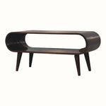 Bokel Home Coffee Tables Laurie Open Coffee Table, Medium - Light Walnut