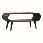 Bokel Home Coffee Tables Laurie Open Coffee Table, Medium - Light Walnut