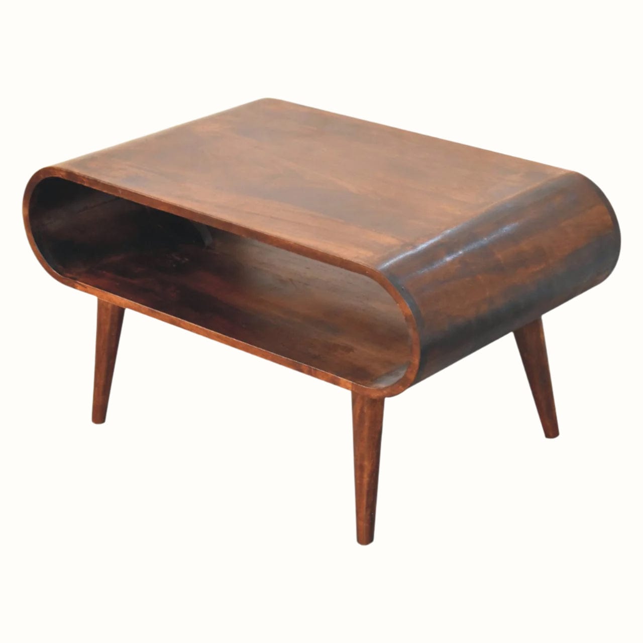 Bokel Home Coffee Tables Laurie Open Coffee Table, Small - California Walnut
