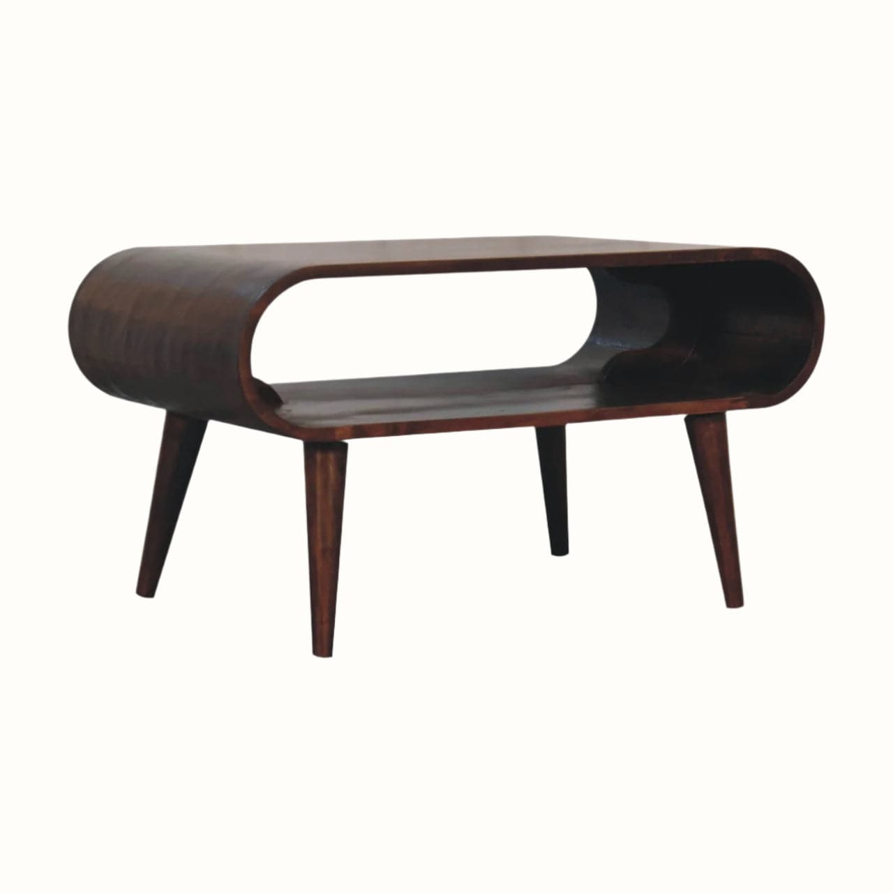 Bokel Home Coffee Tables Laurie Open Coffee Table, Small - California Walnut