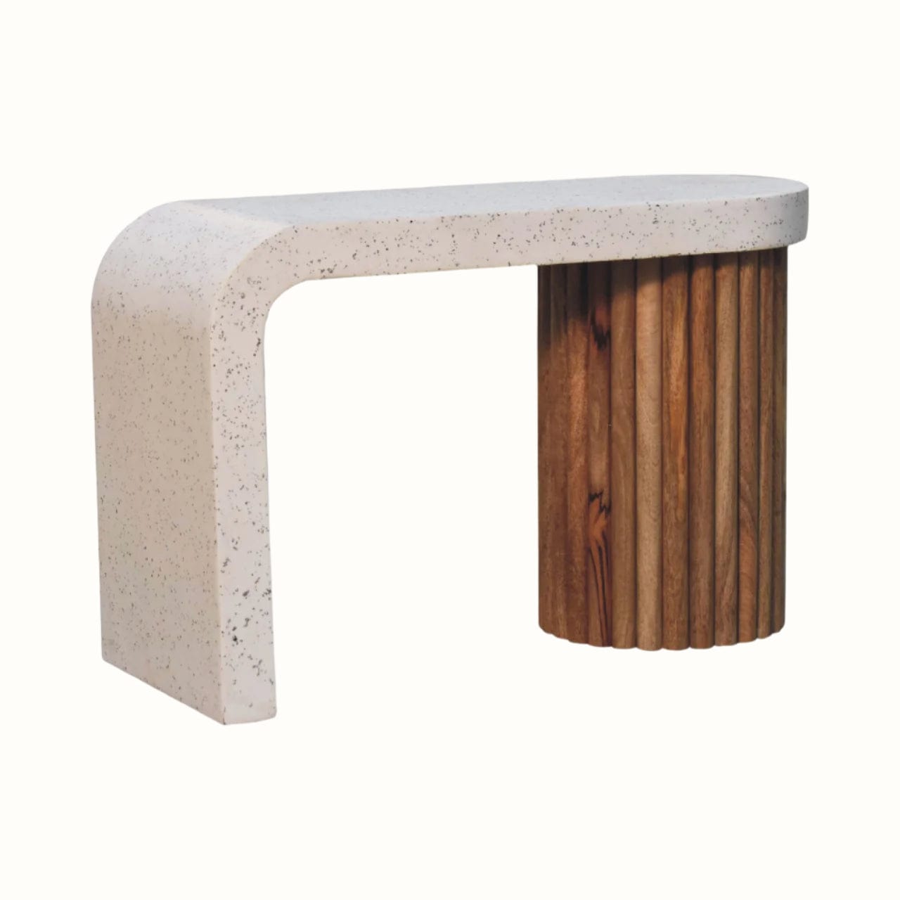 Bokel Home Coffee Tables Wilk Coffee Table - Natural/Terrazzo