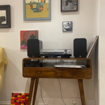 Bokel Home Console Tables Hamade Open Console Table, Medium - Chestnut