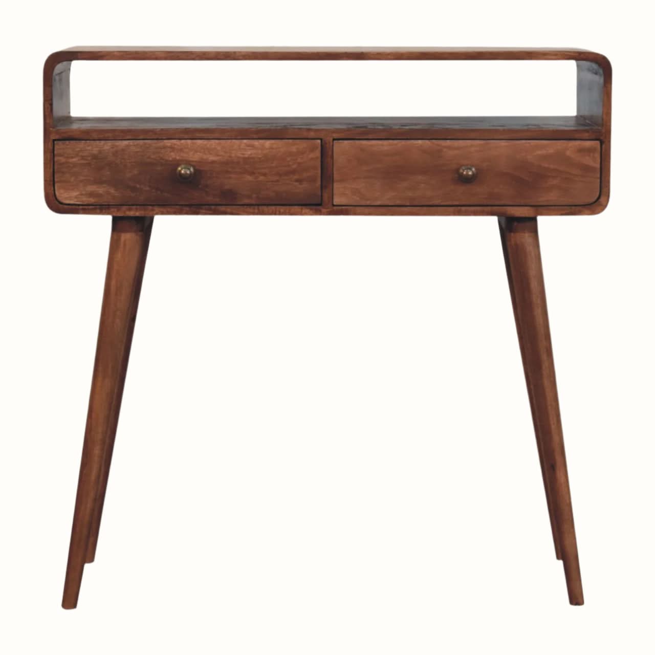 Bokel Home Console Tables Hamade Open Console Table, Medium - Honey Caramel