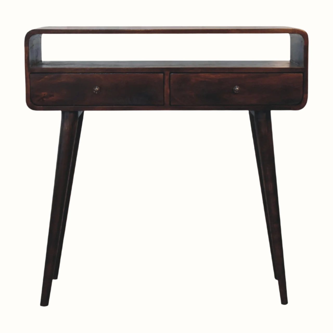 Bokel Home Console Tables Hamade Open Console Table, Medium - Light Walnut