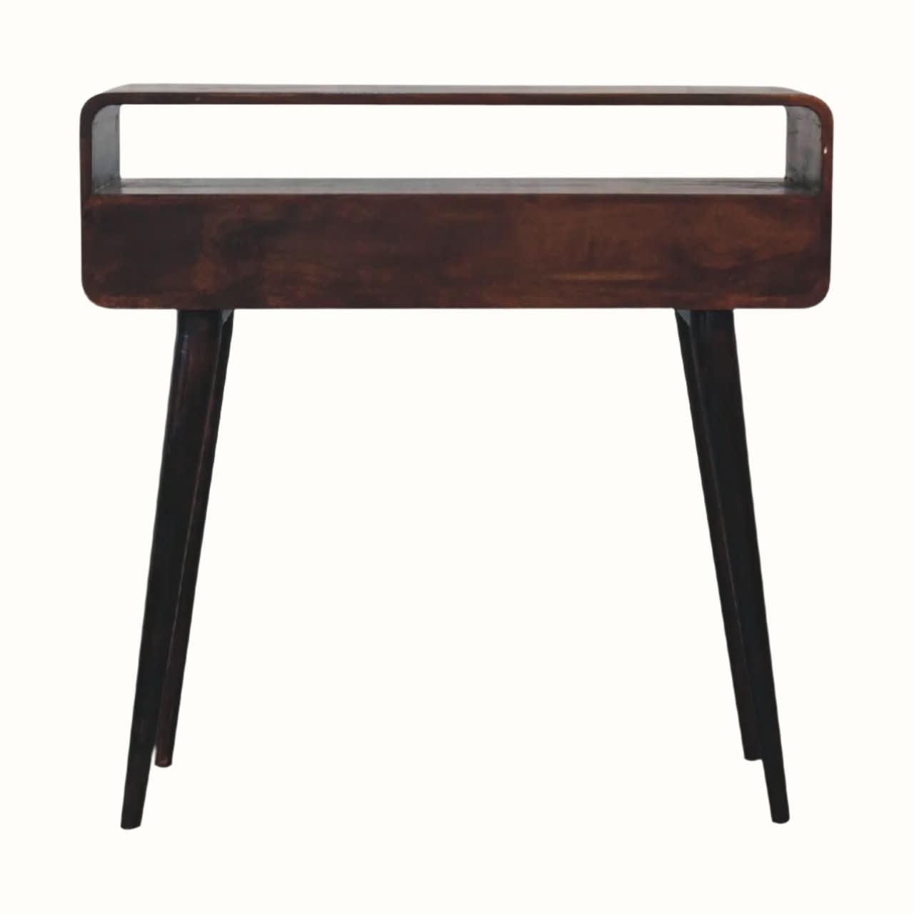 Bokel Home Console Tables Hamade Open Console Table, Medium - Light Walnut