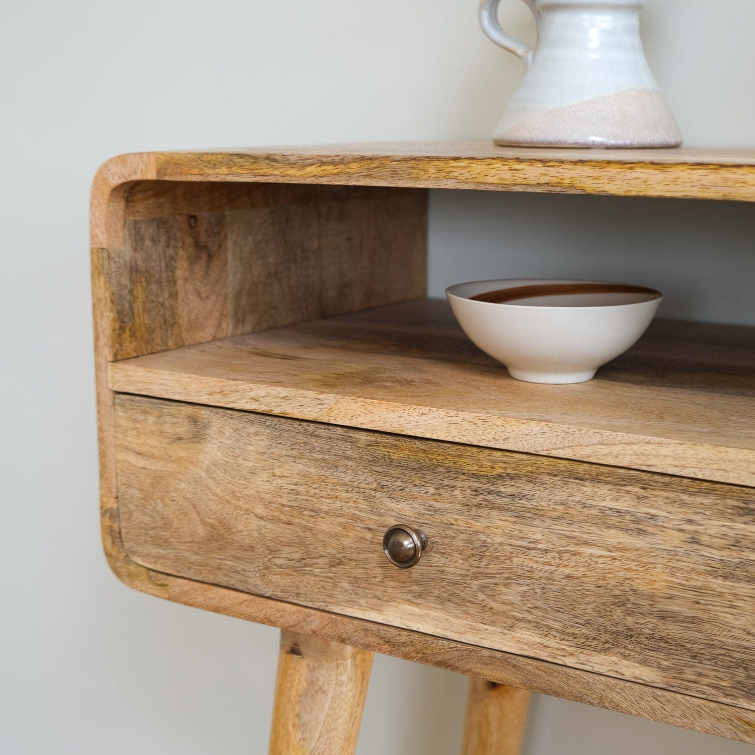 Bokel Home Console Tables Hamade Open Console Table, Medium - Natural