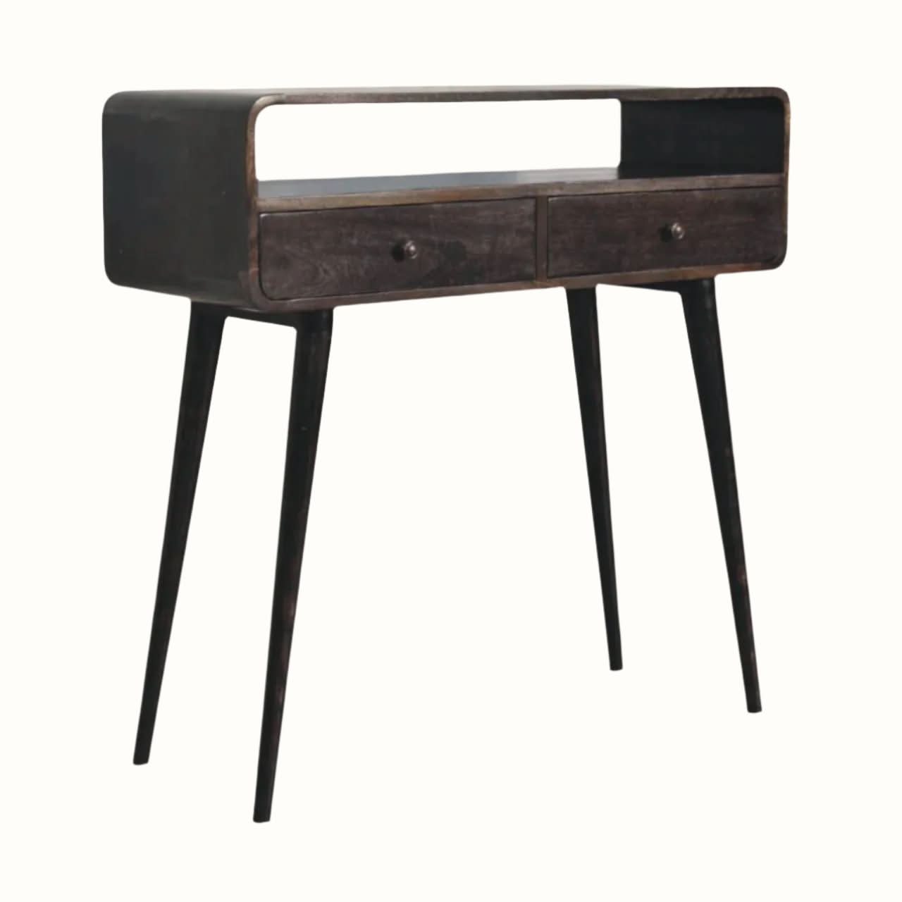 Bokel Home Console Tables Hamade Open Console Table, Medium - Walnut