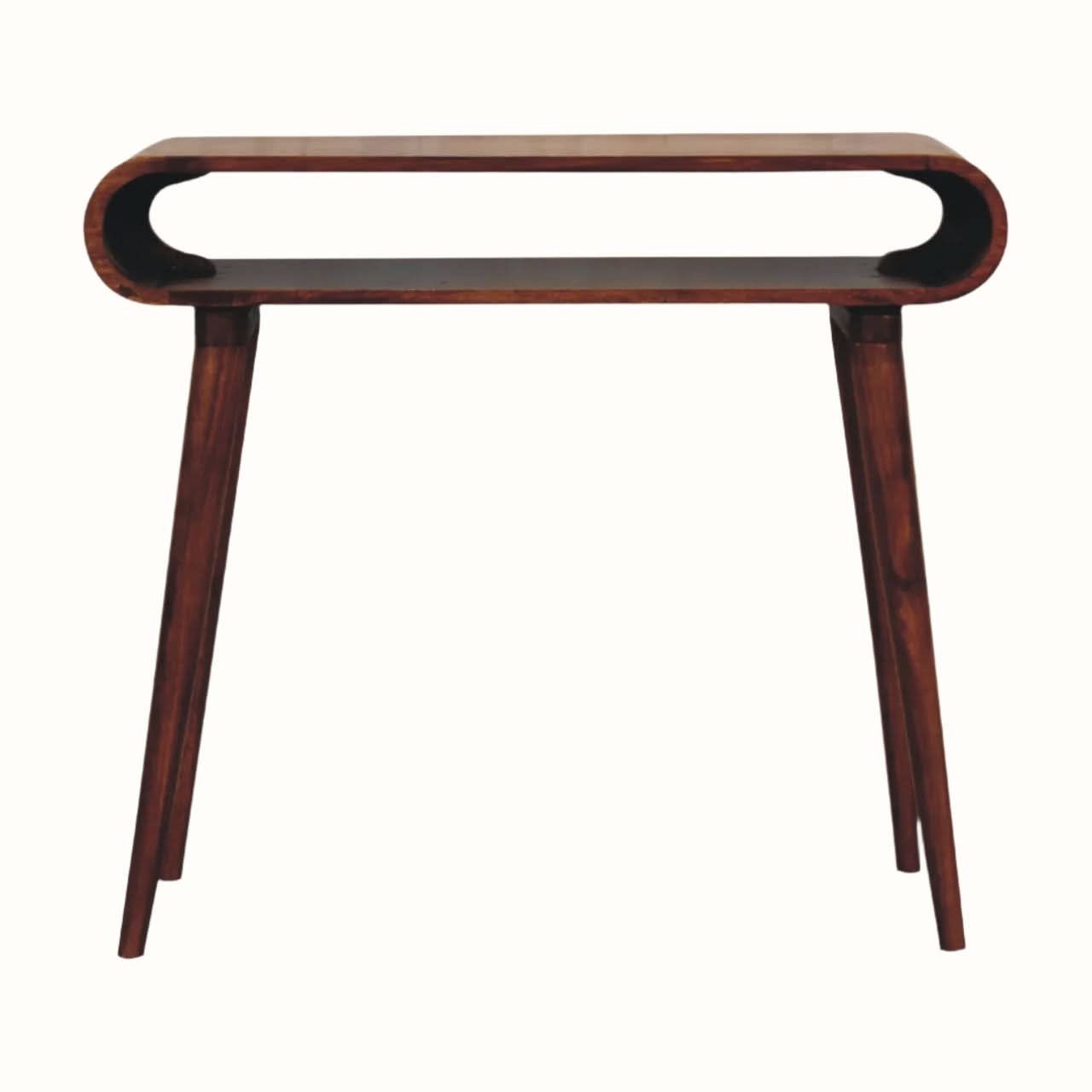 Bokel Home Console Tables Laurie Open Console Table - Chestnut