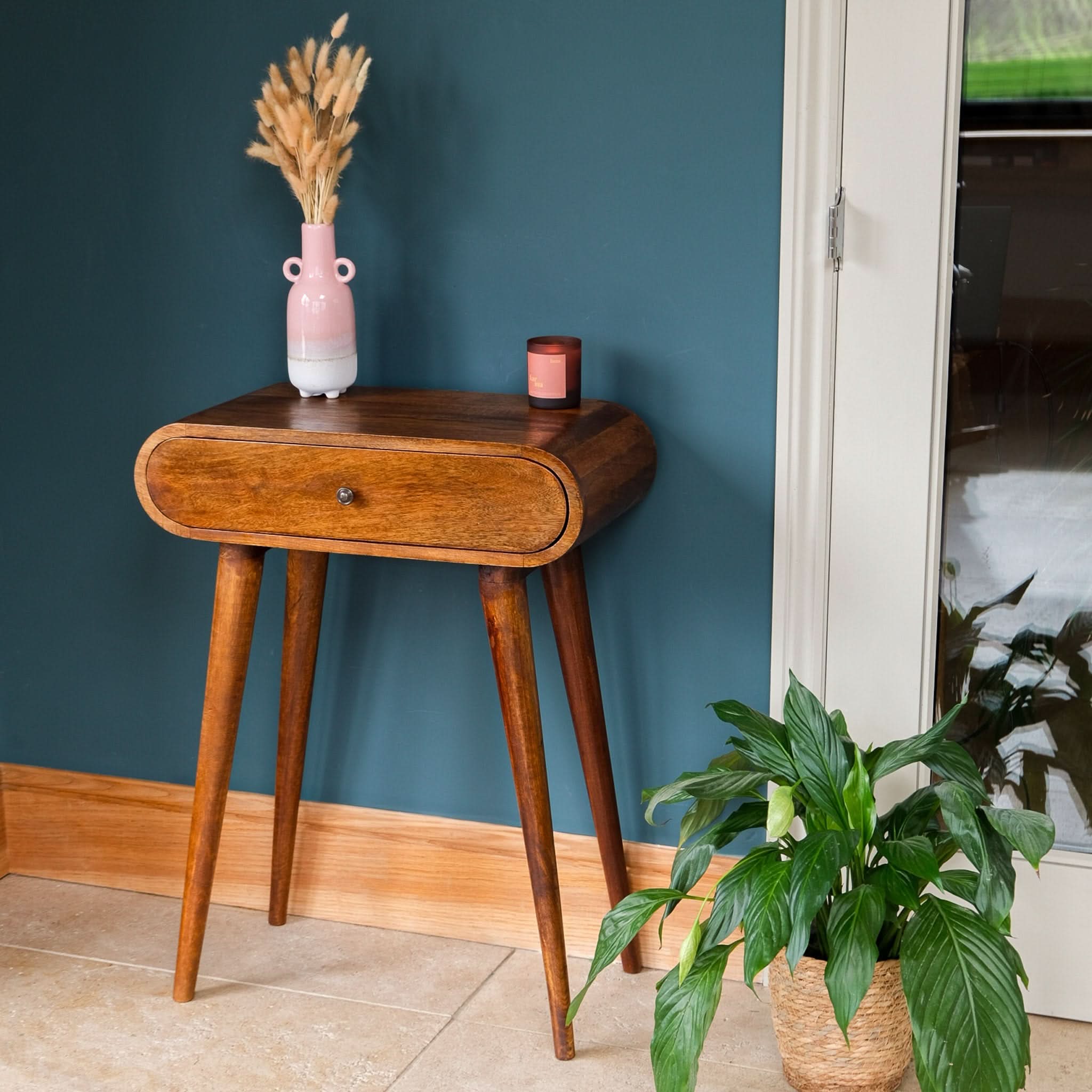Bokel Home Console Tables Merrill 1 Drawer Console Table - Chestnut