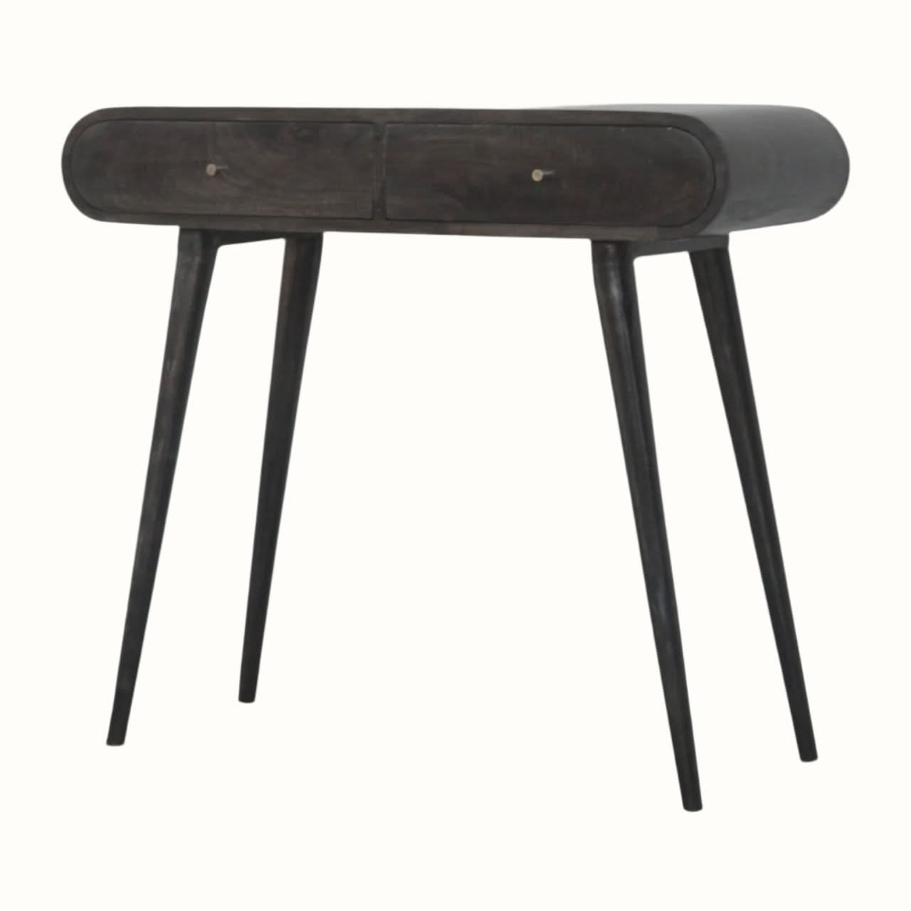 Bokel Home Console Tables Merrill 2 Drawer Console Table - Ash Black