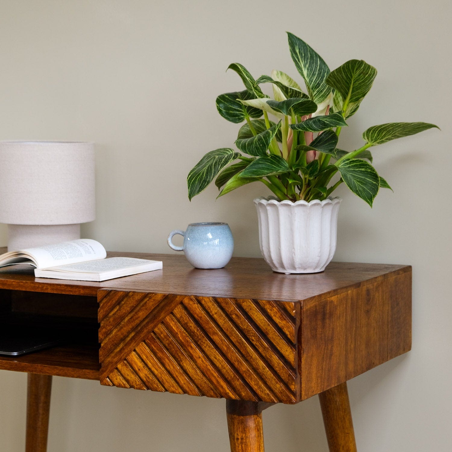 Bokel Home Desks Babej Open Writing Desk - Chestnut