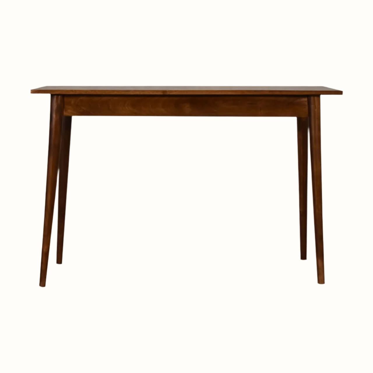 Bokel Home Desks Ellis 2 Drawer Writing Desk, Medium - Chestnut