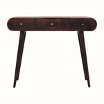 Bokel Home Dressing Tables Merrill Dressing Table with Foldable Mirror, Medium - California Walnut