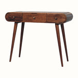 Bokel Home Dressing Tables Merrill Dressing Table with Foldable Mirror, Medium - Honey Caramel
