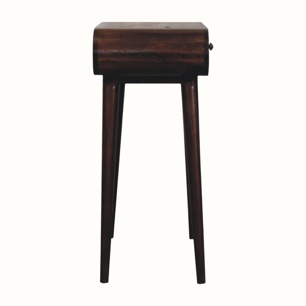 Bokel Home Dressing Tables Merrill Dressing Table with Foldable Mirror, Small - California Walnut