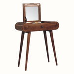Bokel Home Dressing Tables Merrill Dressing Table with Foldable Mirror, Small - Honey Caramel