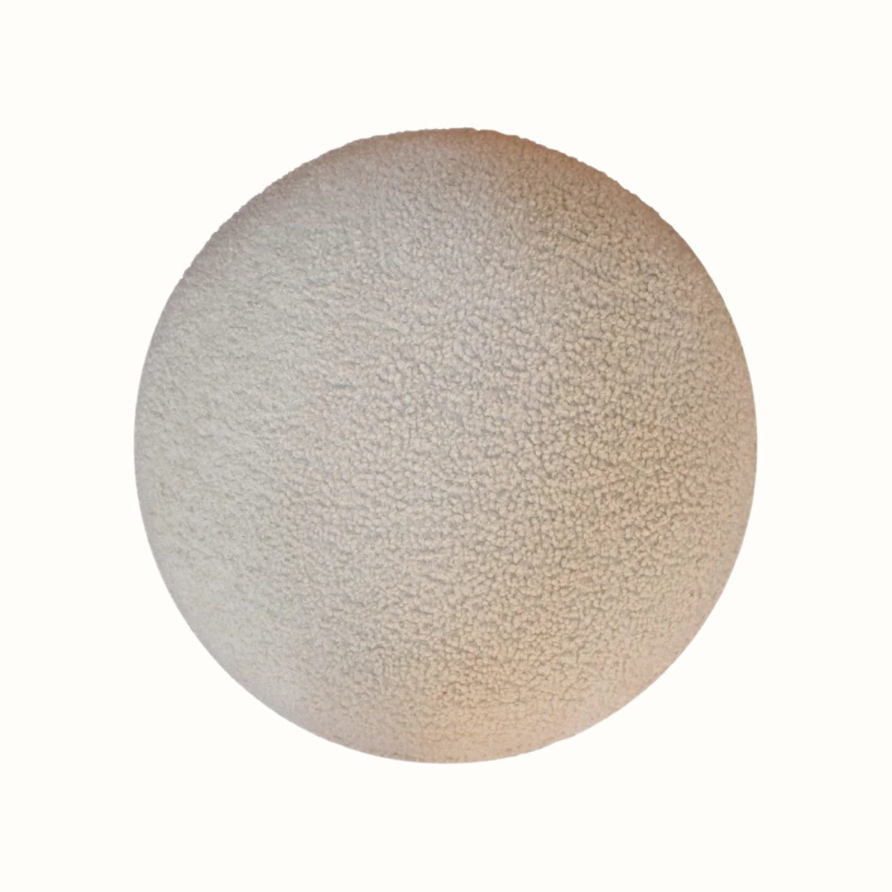 Bokel Home Footstools Button Bouclé Footstool - Cream/Natural