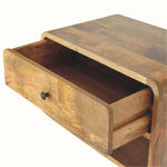 Bokel Home Hamade Open Wall-Mounted Bedside Table, Large - Natural