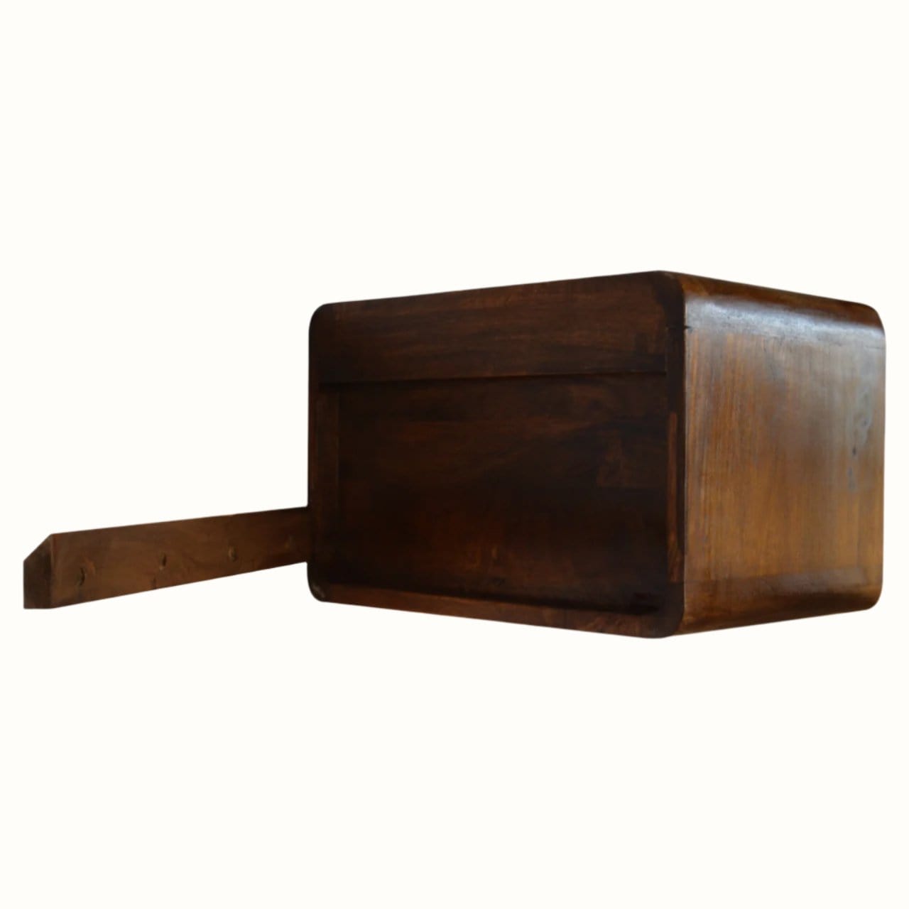Bokel Home Hamade Open Wall-Mounted Bedside Table, Medium - Chestnut