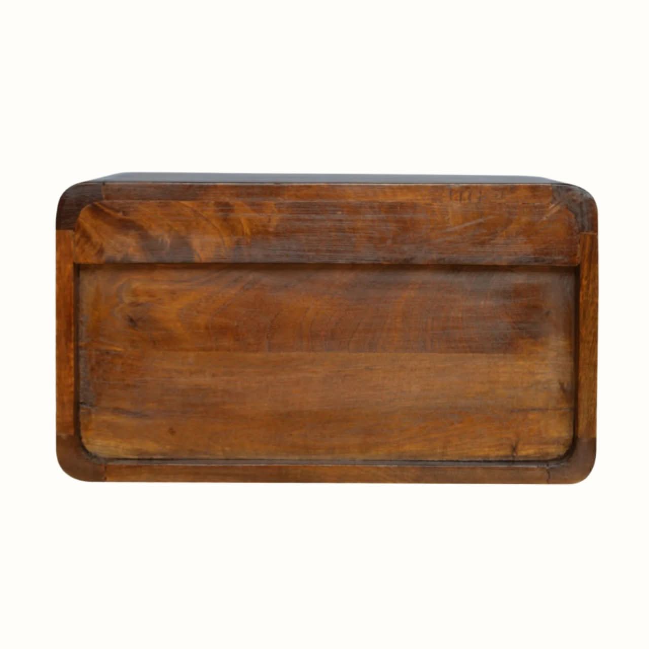 Bokel Home Hamade Open Wall-Mounted Bedside Table, Medium - Chestnut