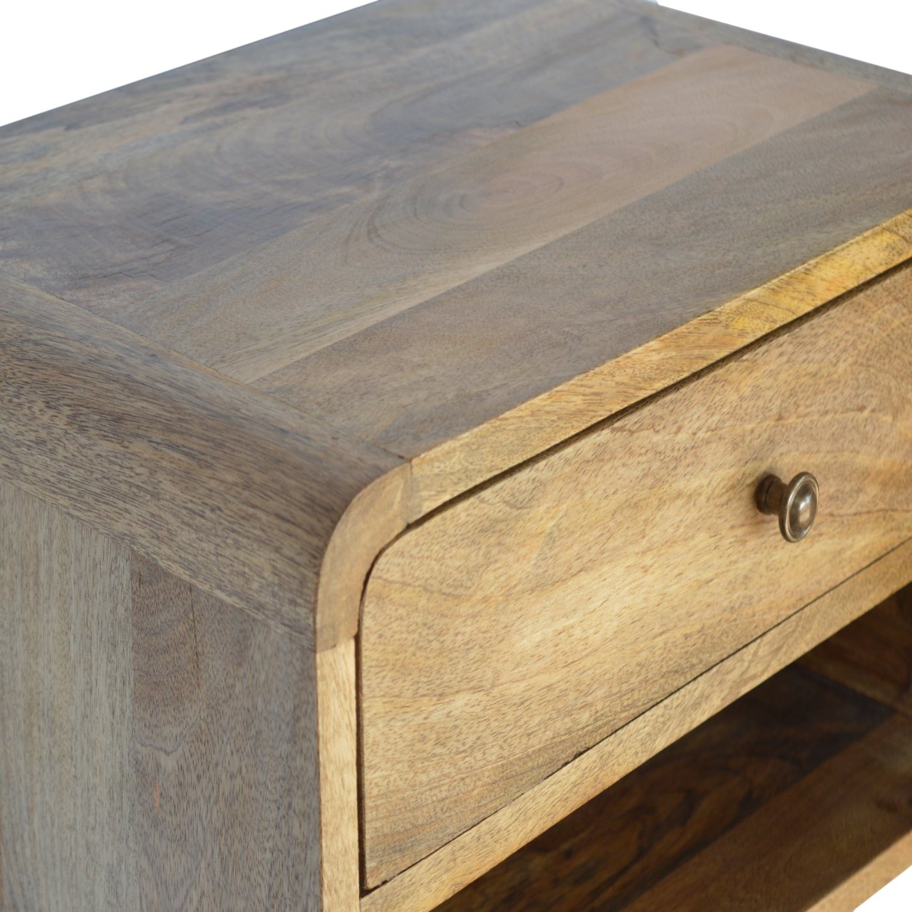 Bokel Home Hamade Open Wall-Mounted Bedside Table, Medium - Natural
