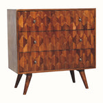 Bokel Home Marina Chest of Drawers, Medium - Chestnut