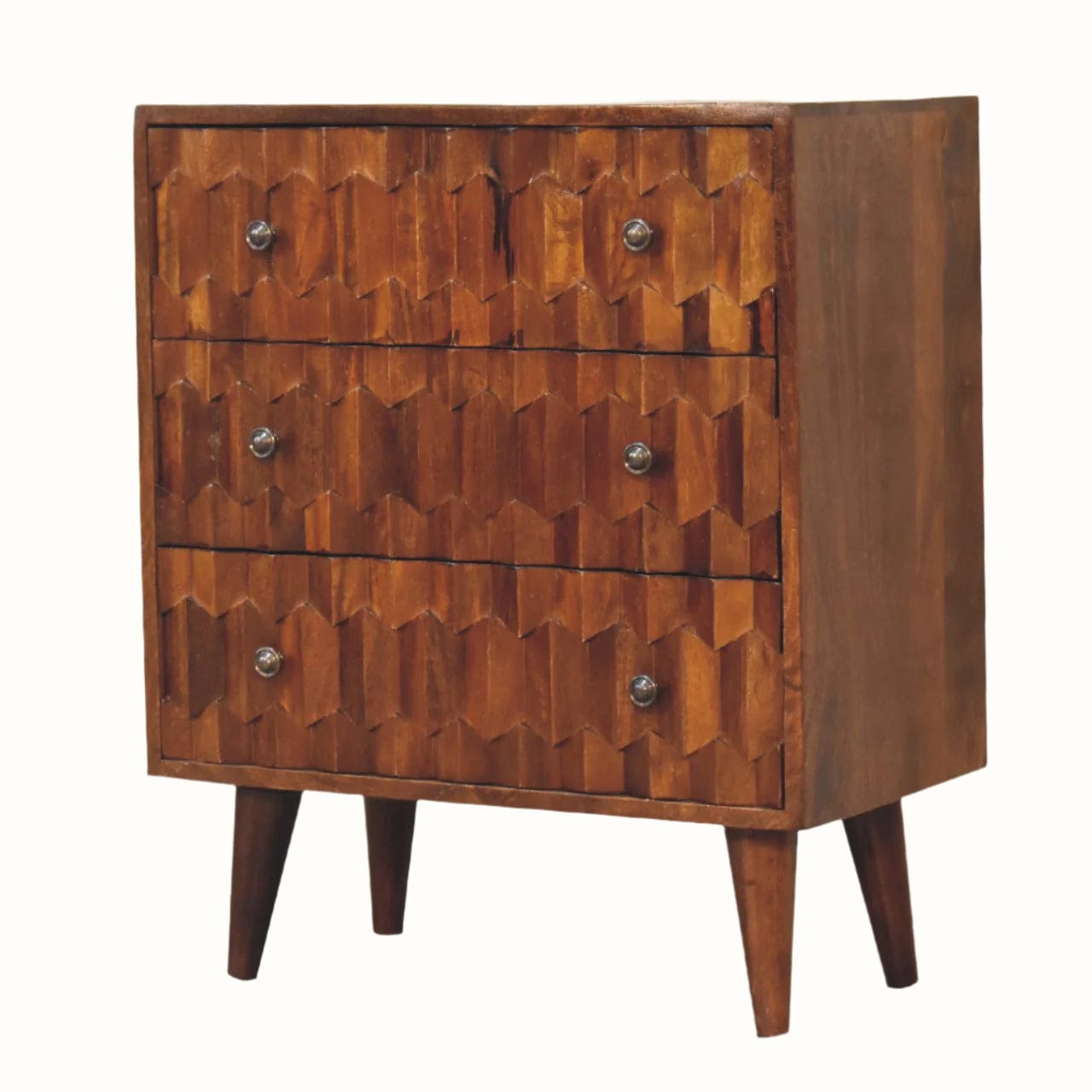 Bokel Home Marina Chest of Drawers, Small - Chestnut