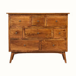 Bokel Home Nilson Chest of 8 Drawers - Chestnut