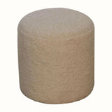 Bokel Home Pouffe Boren Cream Bouclé Pouffe
