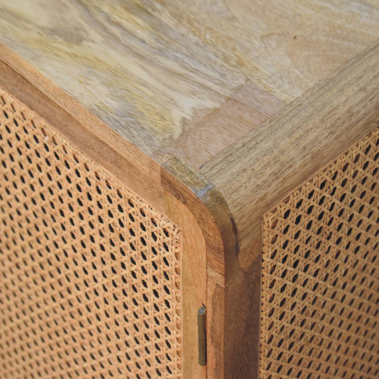 Bokel Home Seeley Cane Cabinet - Natural