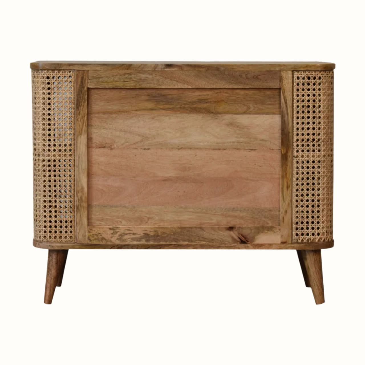 Bokel Home Seeley Cane Open Cabinet, 4 Shelves - Natural