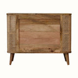 Bokel Home Seeley Cane Open Cabinet, 4 Shelves - Natural