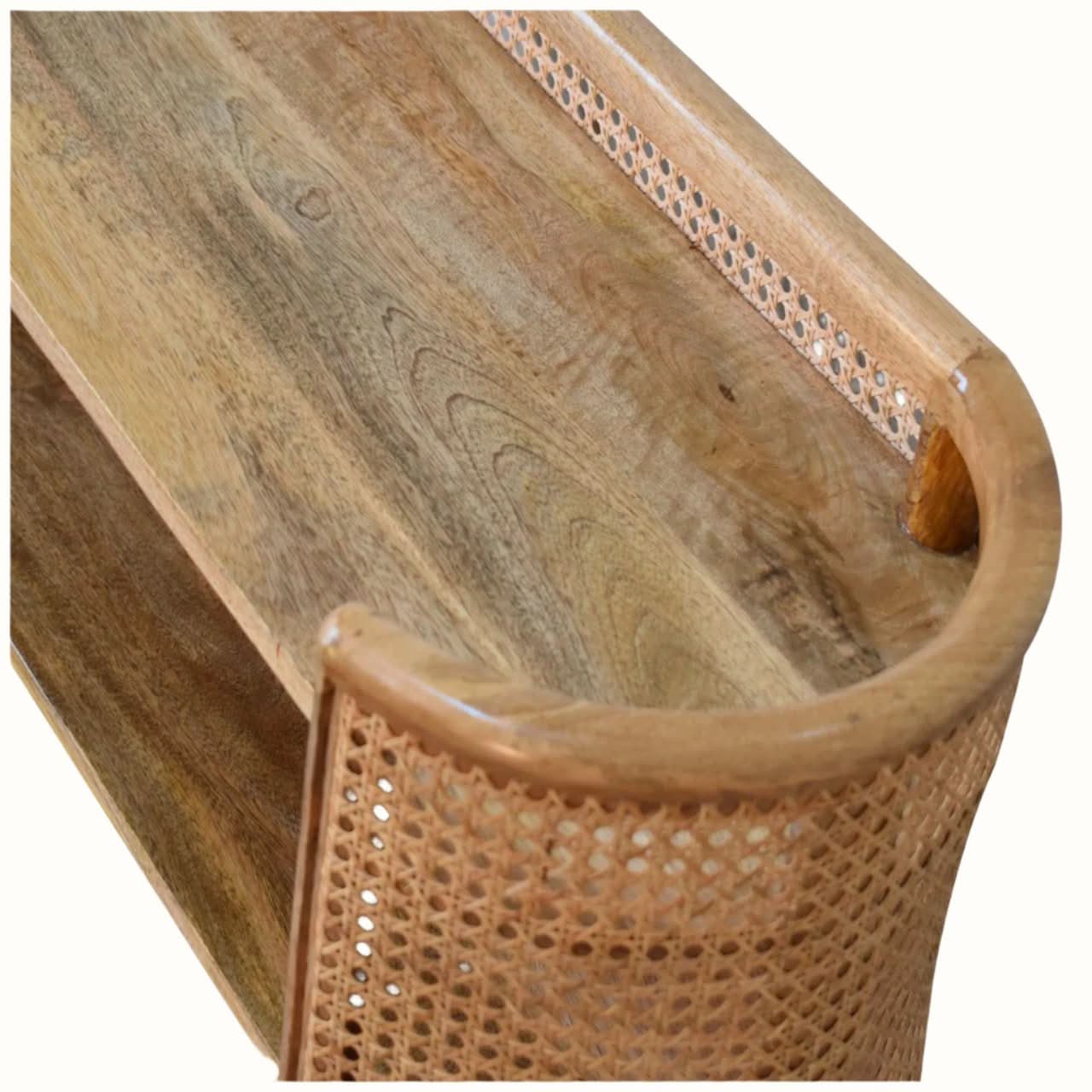 Bokel Home Seeley Cane Shelving Unit - Natural