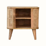 Bokel Home Seeley Open Bedside Cabinet - Natural
