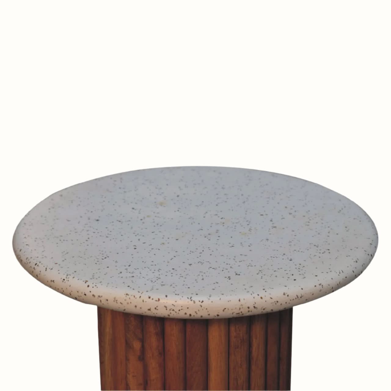 Bokel Home Side Tables Wilk Side Table - Natural/Terrazzo