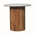 Bokel Home Side Tables Wilk Side Table - Natural/Terrazzo